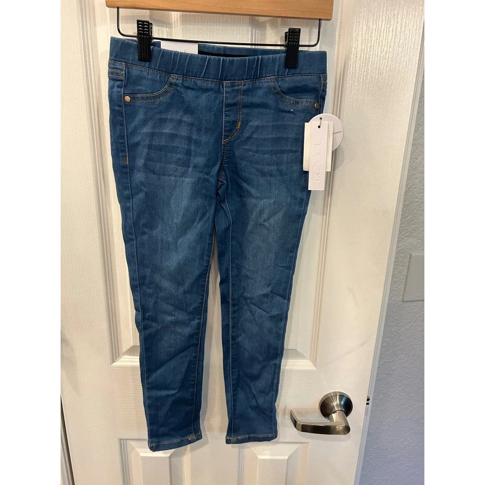Joe's Jeans The Jegging Scuba Blue Ultra Slim‎ Fit Kids Girls Denim Leggings 6X